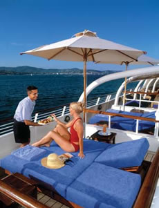 Balinese Beds - SeaDream Yacht Club