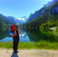 Hiking in the Dachstein Mountains, Alps, Austria