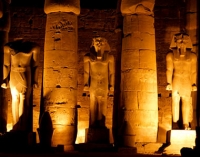 Luxor Temple at night