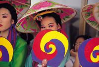 Korean Ladies with Fans