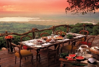 View from Ngorongoro Crater Lodge