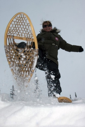 Snow shoeing trek