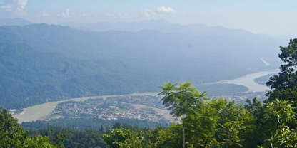 Valley view over the Ganges, Ananda in the Himalayas