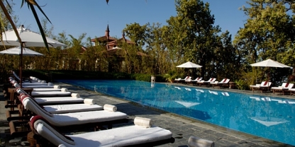 Outdoor pool, Ananda in the Himalayas