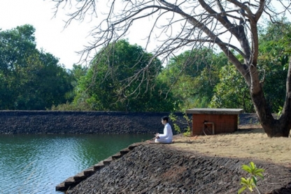 Meditating by the lake, SwaSwama