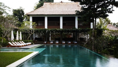 Pool, bar and yoga pavilion, Uma Ubud