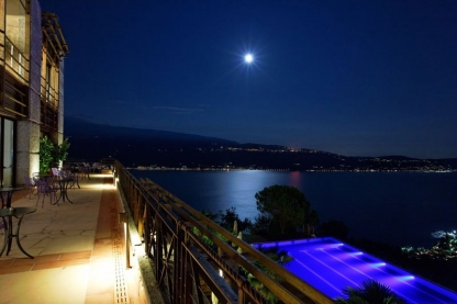 Moon over Lefay Resort & Spa and Lake Garda