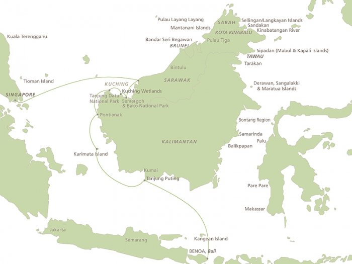 Itinerary map