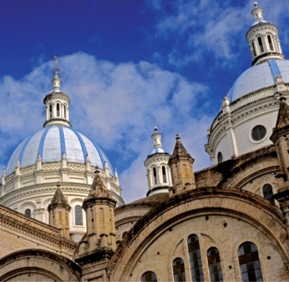 Domed Cathedral in Cuenca, Ecuador
