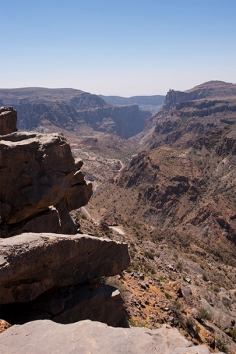 Jabal Akhdar, overlooking Wadi Nakhr Gorge