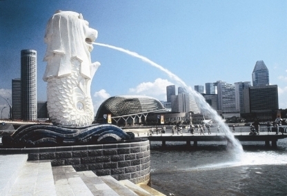 Merlion statue, Singapore