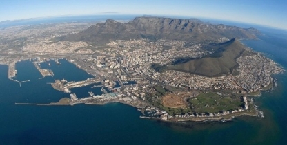 Aerial view of Cape Town, South Africa