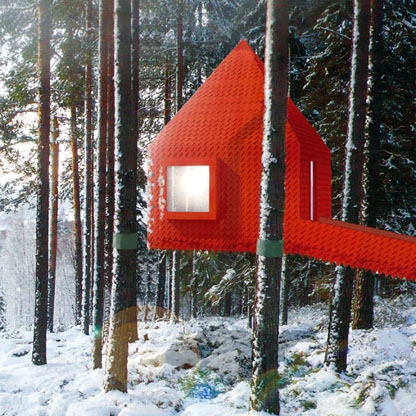 Treehotel - Blue cone