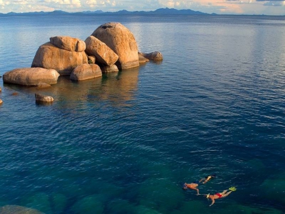 Snorkelling on Lake Malawi