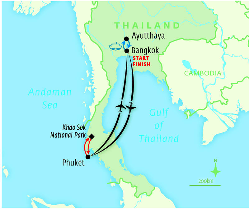 Bangkok, The River Kwai and Elephant Hills