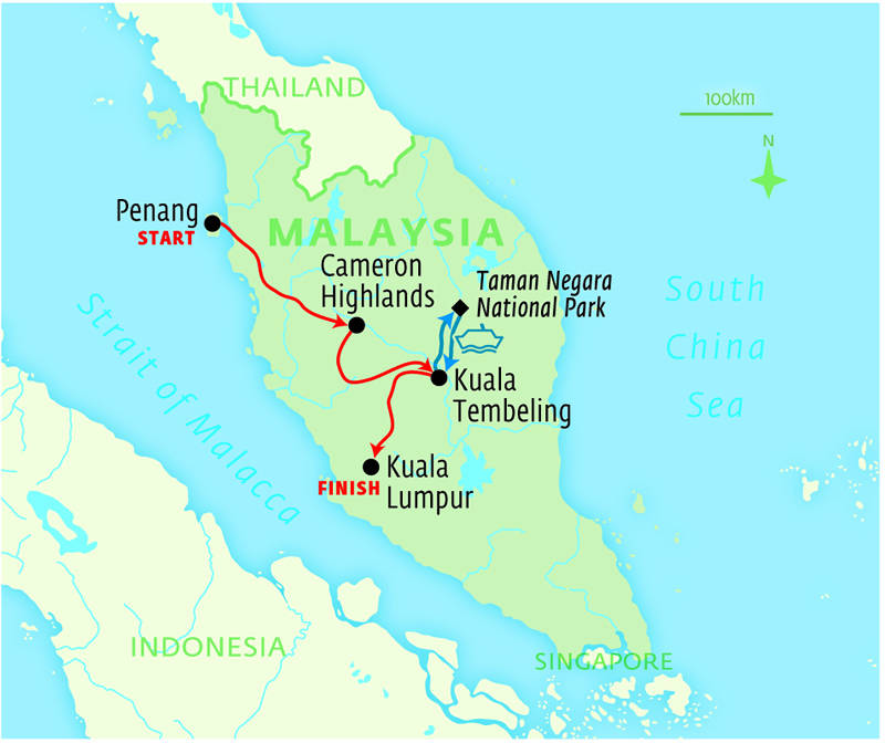 Penang and the Malaysian Peninsula