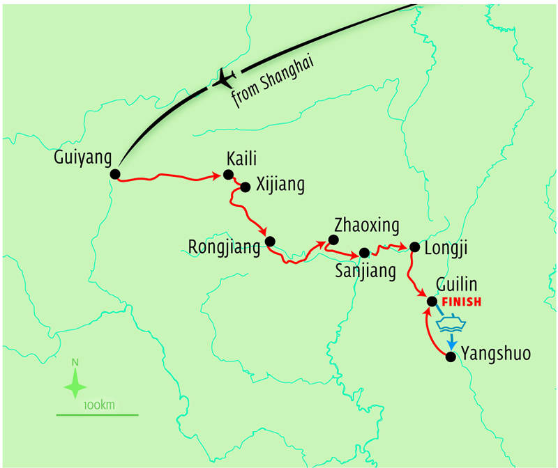 Ethnic villages of Guizhou and Li River