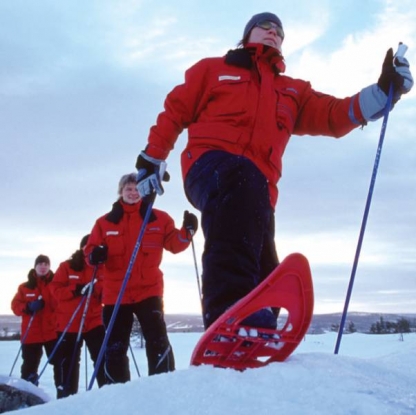 Snowshoeing Finland