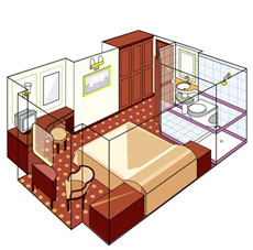 Double Stateroom Decks 8(M&K) 7(I) 5(H), & 4(E)